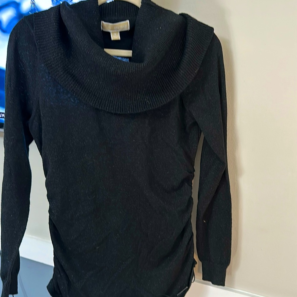 Michael Kors Black Cowl Neck Sweater, size M